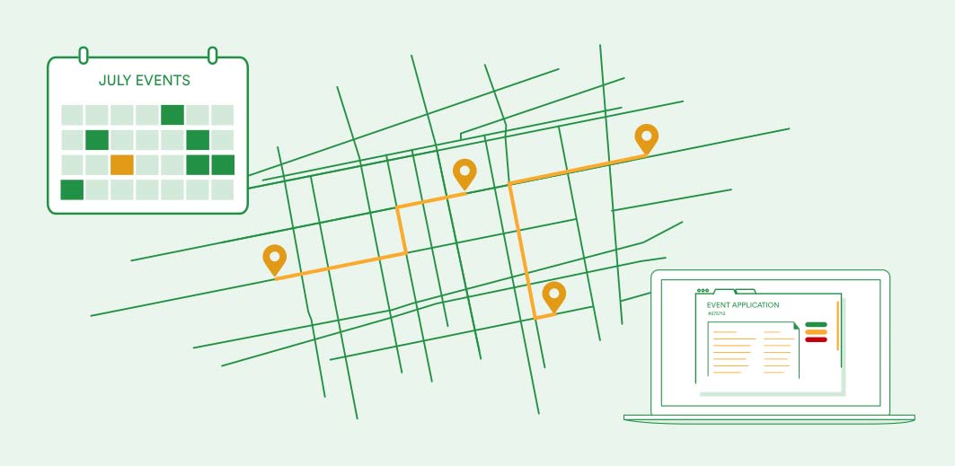 Illustration of openCounter's Permitting System